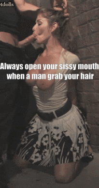 Gif - Open Your Throat Sissy Whore