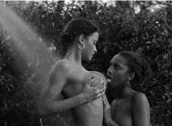 Gif - Tits Dark-hued Hair