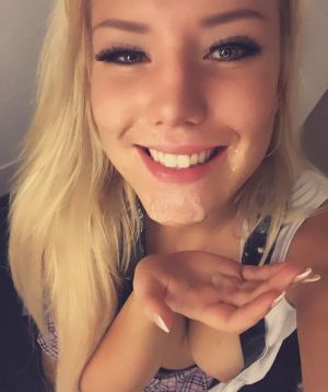 Pic - Handsome Blond Taking A Selfie After A Facial Cumshot